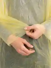 Разноцветный дождевик с капюшоном, одноразовый, унисекс