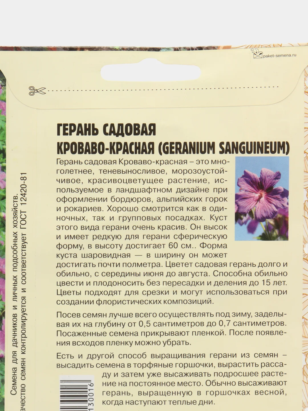 Герань садовая Кроваво-Красная (семена,цветы)
