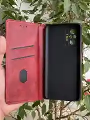 Красный чехол книжка elitcase для Xiaomi Redmi Note 10 Pro 4G / Редми Нот 10 Про