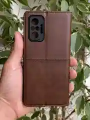 Тёмно-коричневый чехол книжка elitcase для Xiaomi Redmi Note 10 Pro 4G / Редми Нот 10 Про