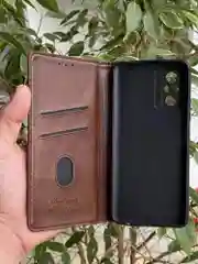 Тёмно-коричневый чехол книжка elitcase для Xiaomi Redmi Note 10 Pro 4G / Редми Нот 10 Про