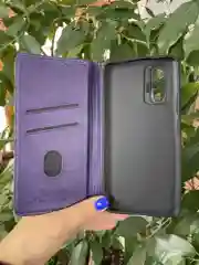 Фиолетовый чехол книжка elitcase для Xiaomi Redmi Note 10 Pro 4G / Редми Нот 10 Про