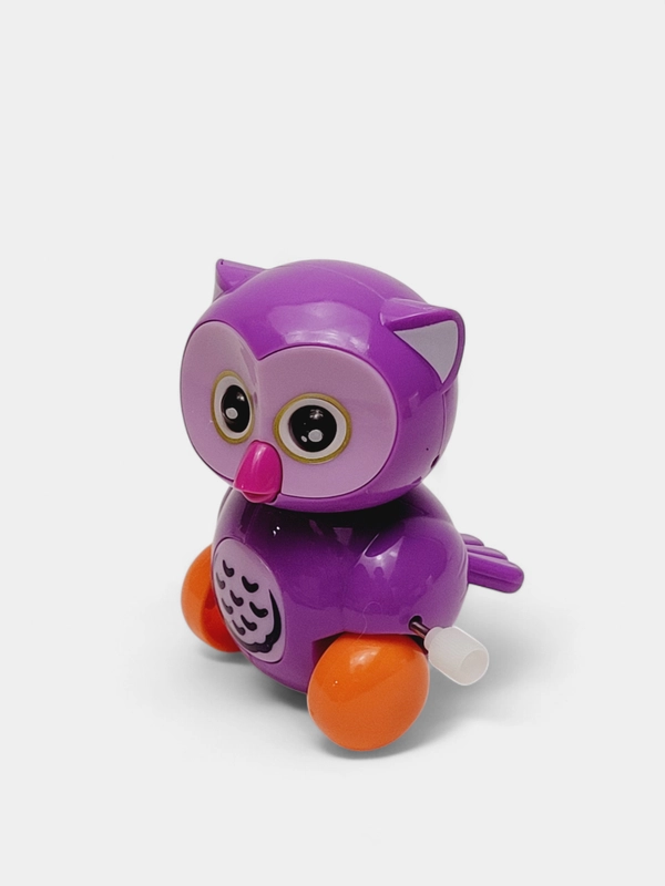 Заводная игрушка "Сова" с крутящийся головой и хвостом/ Игрушка на заводку для ребенка