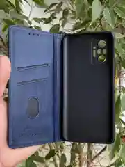 Синий чехол книжка elitcase для Xiaomi Redmi Note 10 Pro 4G / Редми Нот 10 Про