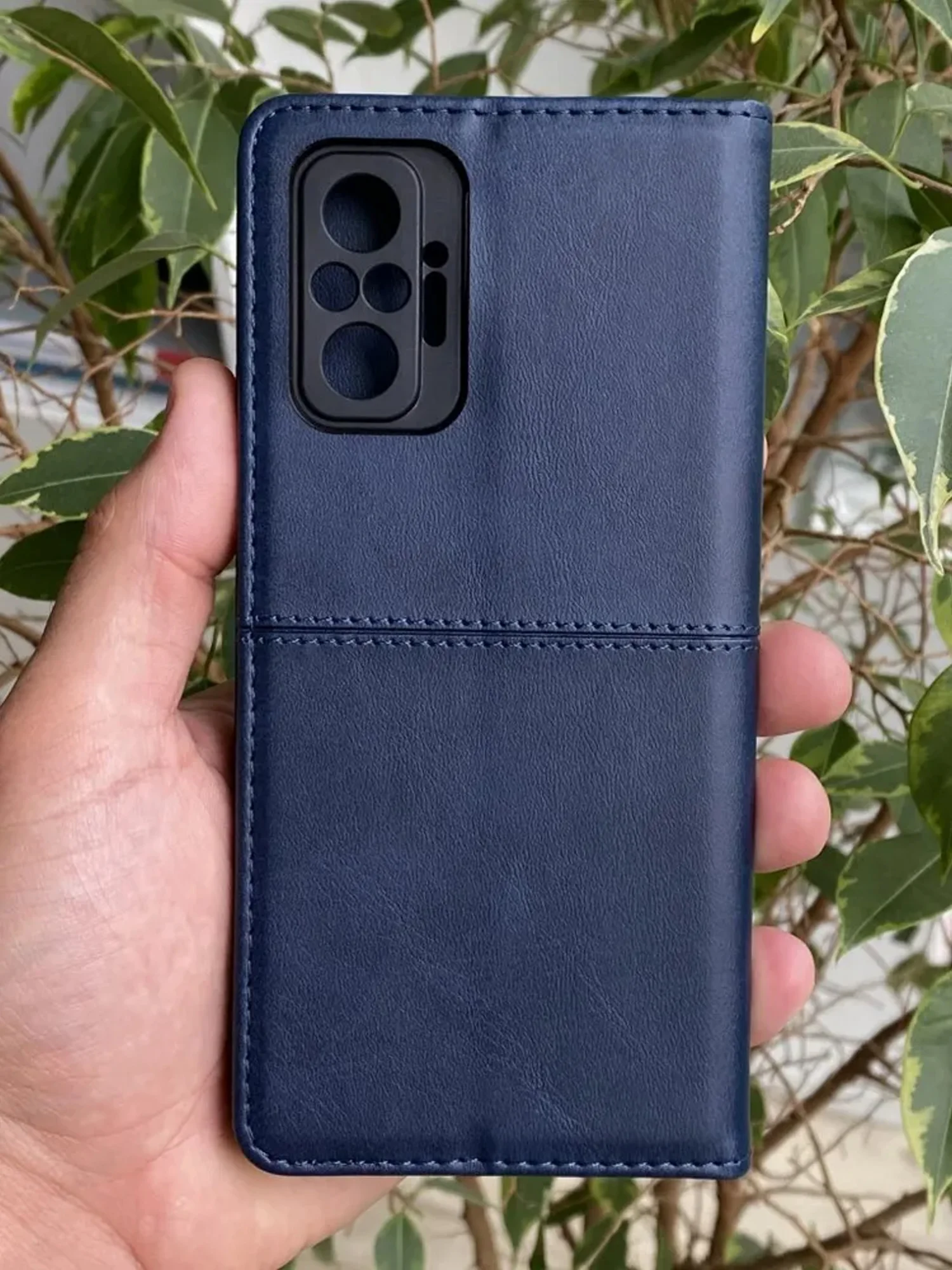 Синий чехол книжка elitcase для Xiaomi Redmi Note 10 Pro 4G / Редми Нот 10 Про