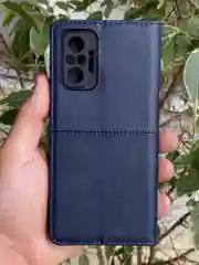 Синий чехол книжка elitcase для Xiaomi Redmi Note 10 Pro 4G / Редми Нот 10 Про
