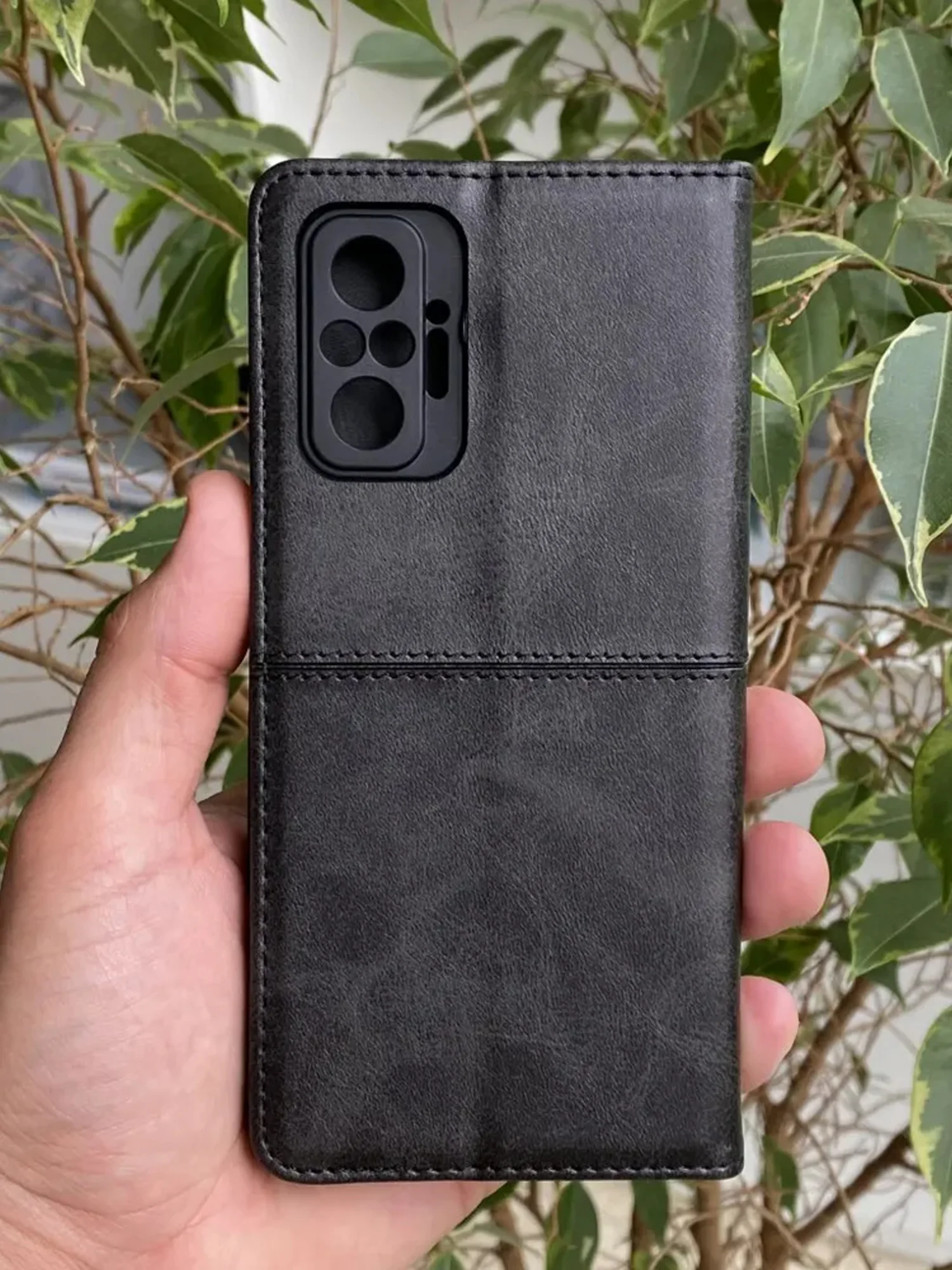 Черный чехол книжка elitcase для Xiaomi Redmi Note 10 Pro 4G / Редми Нот 10 Про