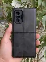 Черный чехол книжка elitcase для Xiaomi Redmi Note 10 Pro 4G / Редми Нот 10 Про