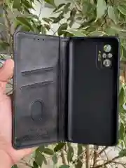 Черный чехол книжка elitcase для Xiaomi Redmi Note 10 Pro 4G / Редми Нот 10 Про