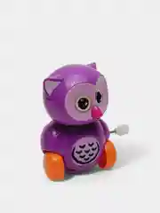 Фиолетовый заводная игрушка "Сова" с крутящийся головой и хвостом/ Игрушка на заводку для ребенка