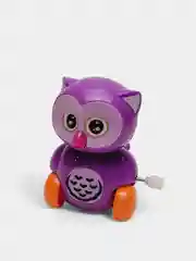 Фиолетовый заводная игрушка "Сова" с крутящийся головой и хвостом/ Игрушка на заводку для ребенка