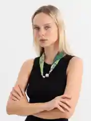 Салатовый платок Колье Шарф