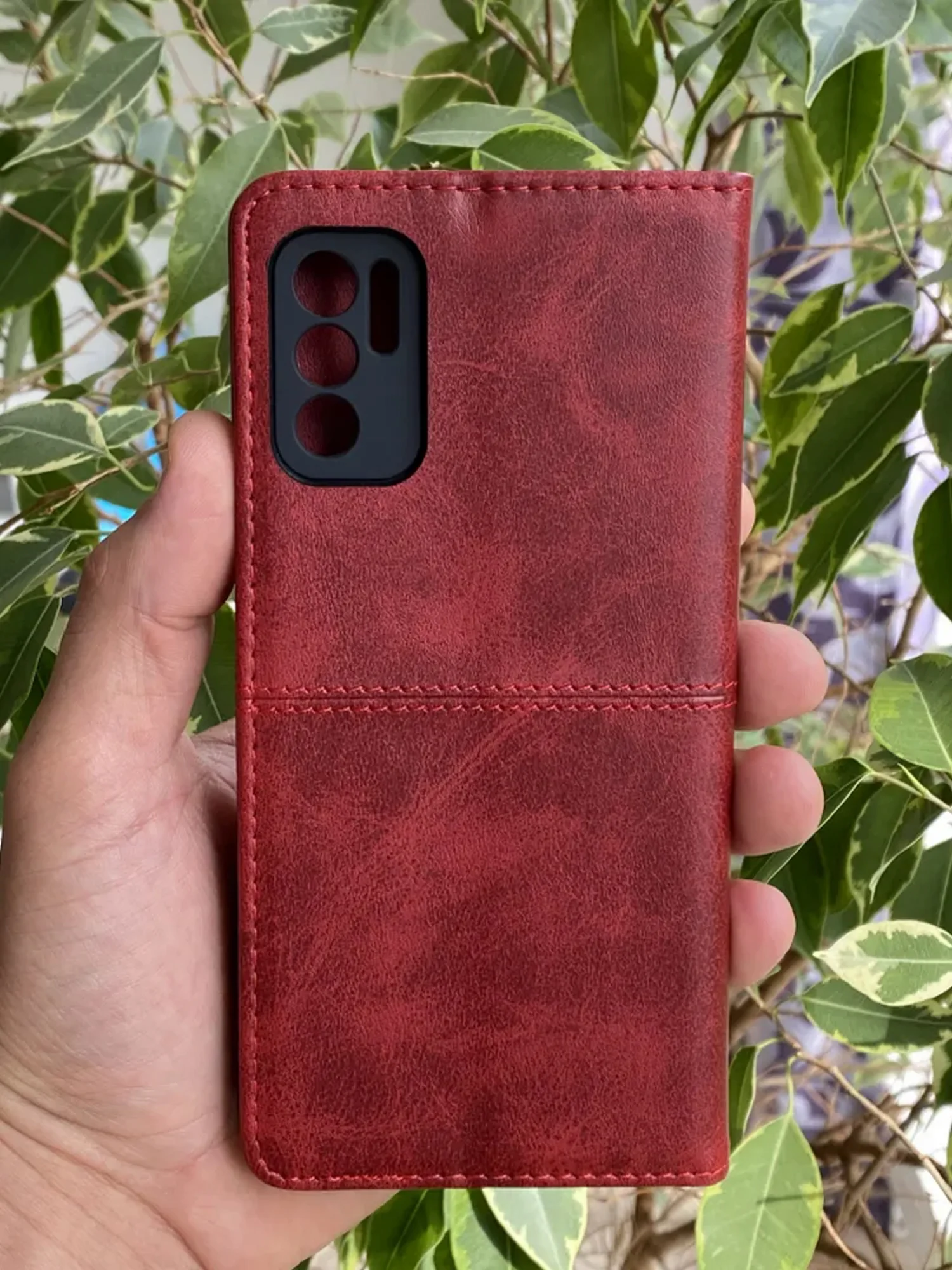 Красный чехол книжка elitcase для Xiaomi Redmi Note 10 5G и Poco M3 Pro и Redmi Note 10T