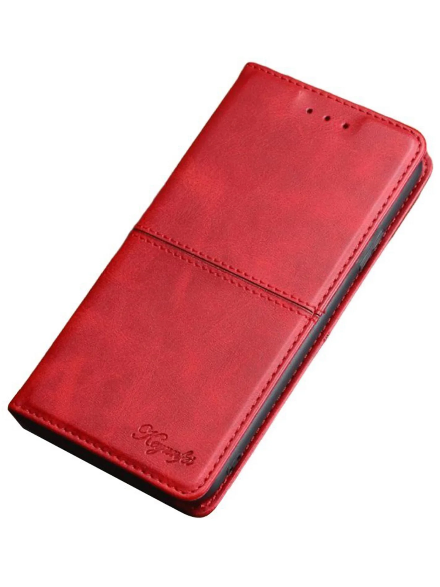 Красный чехол книжка elitcase для Xiaomi Redmi Note 10 5G и Poco M3 Pro и Redmi Note 10T