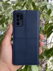 Синий чехол книжка elitcase для Xiaomi Redmi Note 10 5G и Poco M3 Pro и Redmi Note 10T