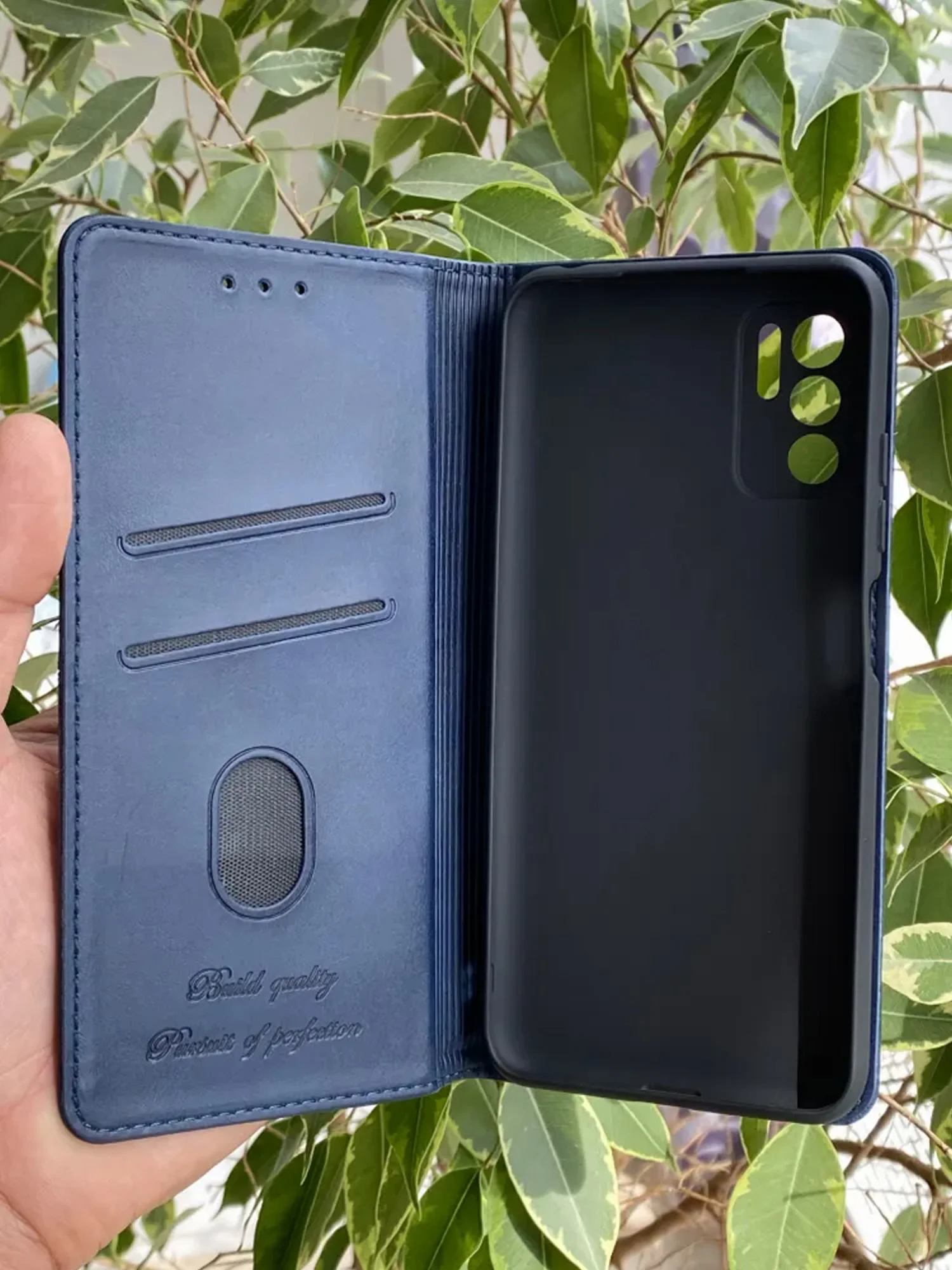 Синий чехол книжка elitcase для Xiaomi Redmi Note 10 5G и Poco M3 Pro и Redmi Note 10T