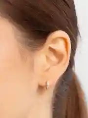 Золотой серьги женские кольца, серьги конго