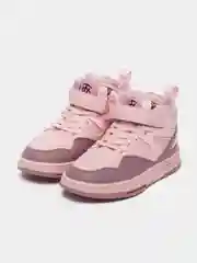 Розовый кроссовки утепленные детские, осень-зима, 32-37 размер