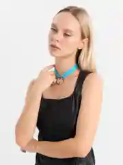 Лазурный чокер на шею 16 цветов