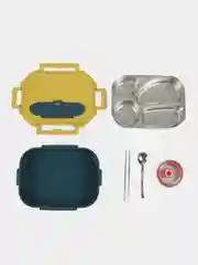 Желтый ланч-бокс Stainless Steel Lunch Box 304