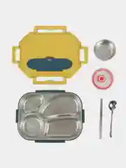 Желтый ланч-бокс Stainless Steel Lunch Box 304