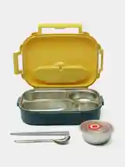 Желтый ланч-бокс Stainless Steel Lunch Box 304