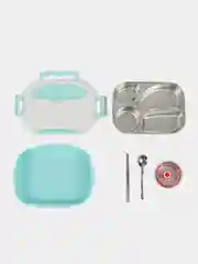Голубой ланч-бокс Stainless Steel Lunch Box 304
