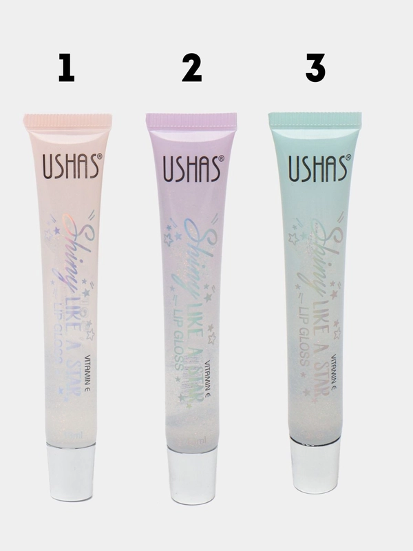 Блеск для губ Ushas Shiny Like a Star, увлажняющий, 13 мл