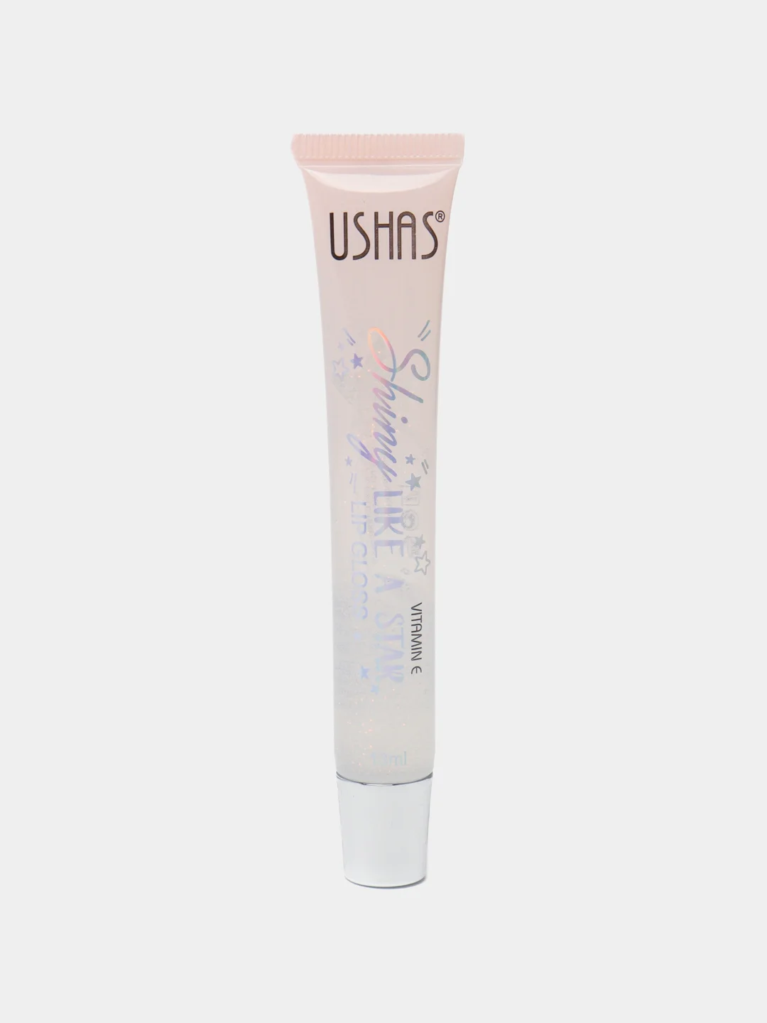 Белый блеск для губ Ushas Shiny Like a Star, увлажняющий, 13 мл
