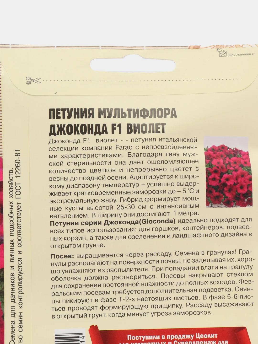 Петуния Джоконда Виолет F1 (семена,цветы)