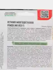 Петуния многоцветковая Pendolino Red F1 (семена,цветы)