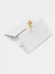 Оранжевый открытка-конверт  "Скоро ты станешь..."