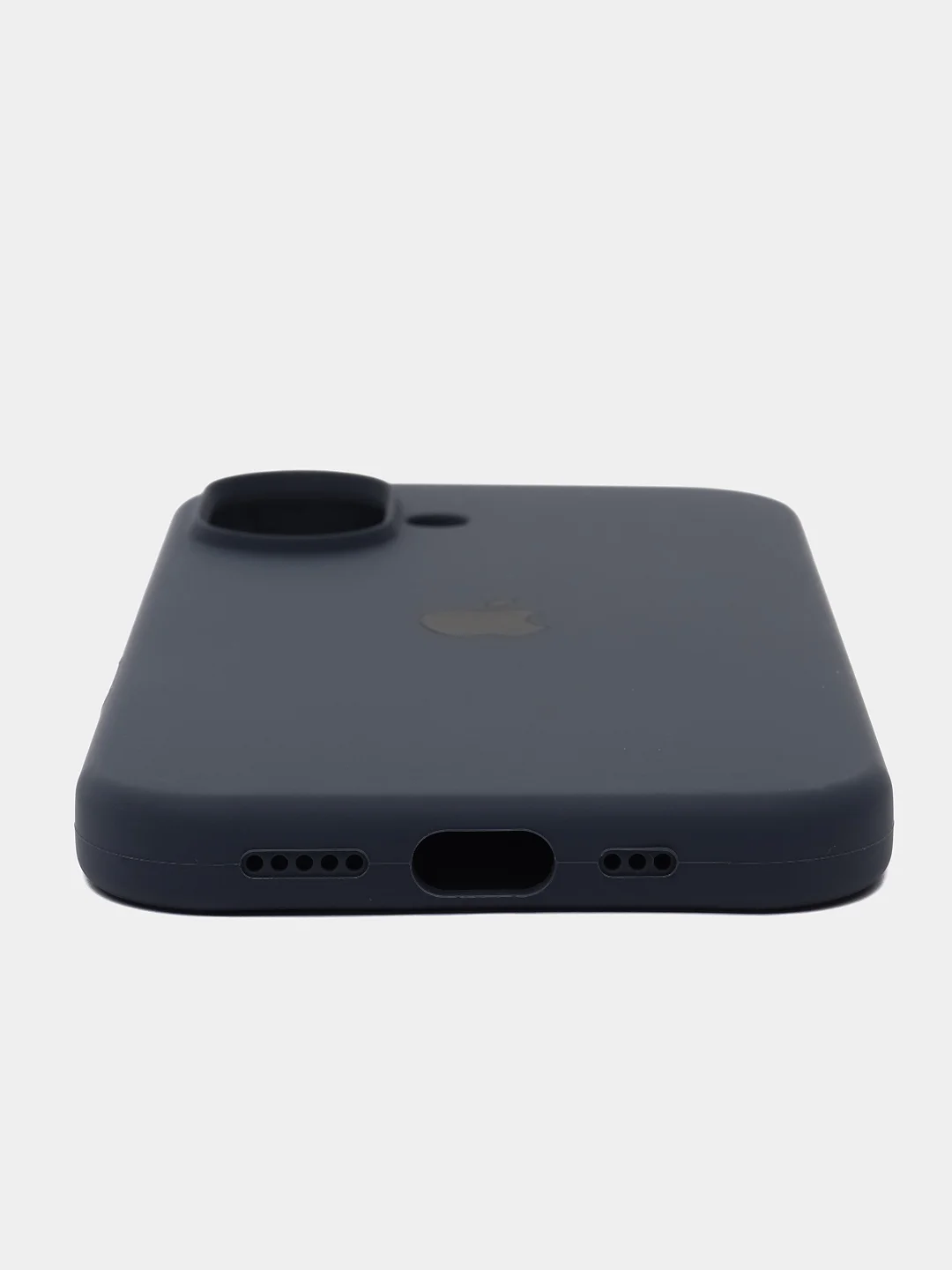 Синий меланж чехол Silicone Case для Apple iPhone 16 / 16Plus / 16Pro / 16ProMax