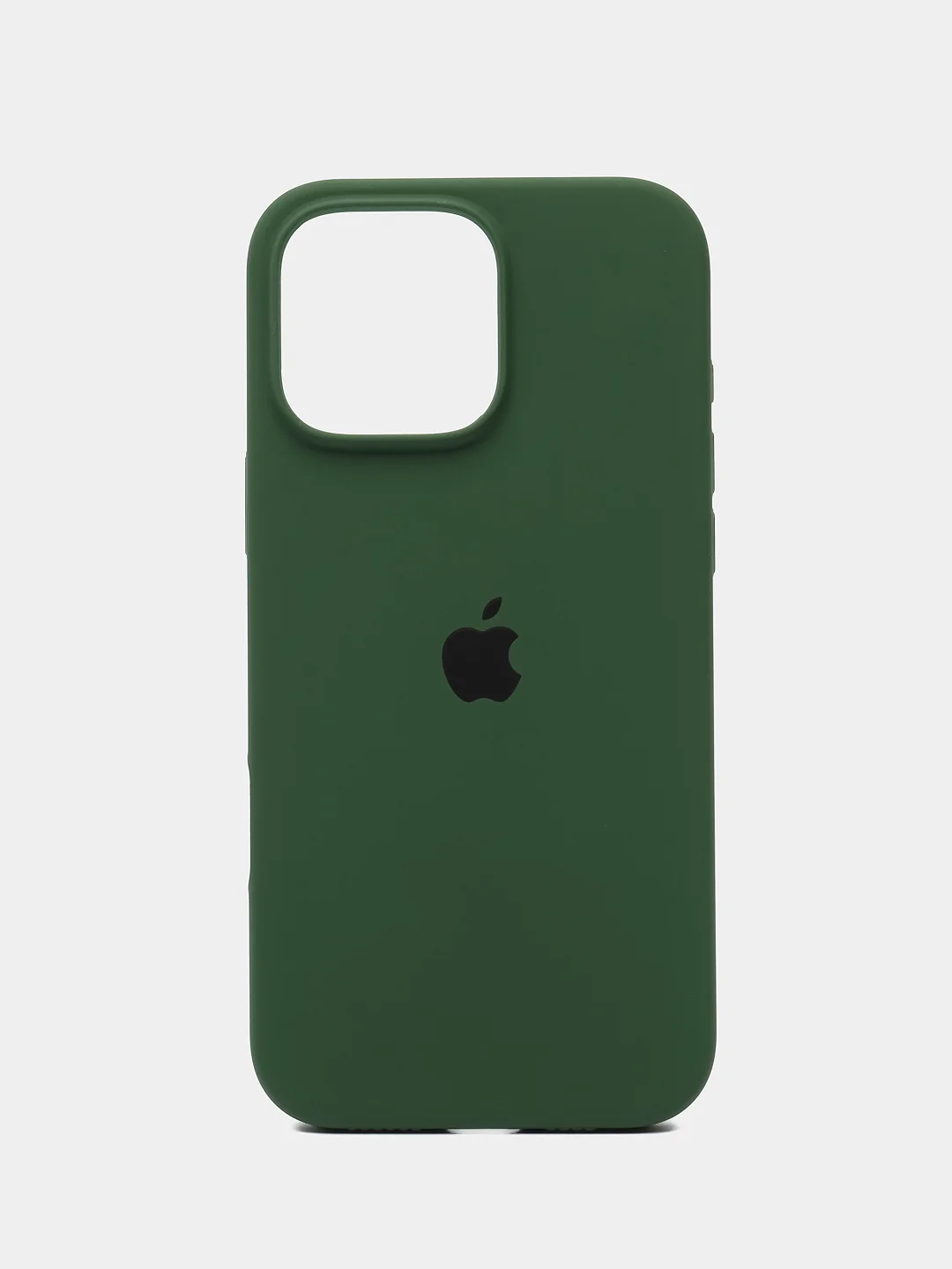 Тёмно-зелёный чехол Silicone Case для Apple iPhone 16 / 16Plus / 16Pro / 16ProMax