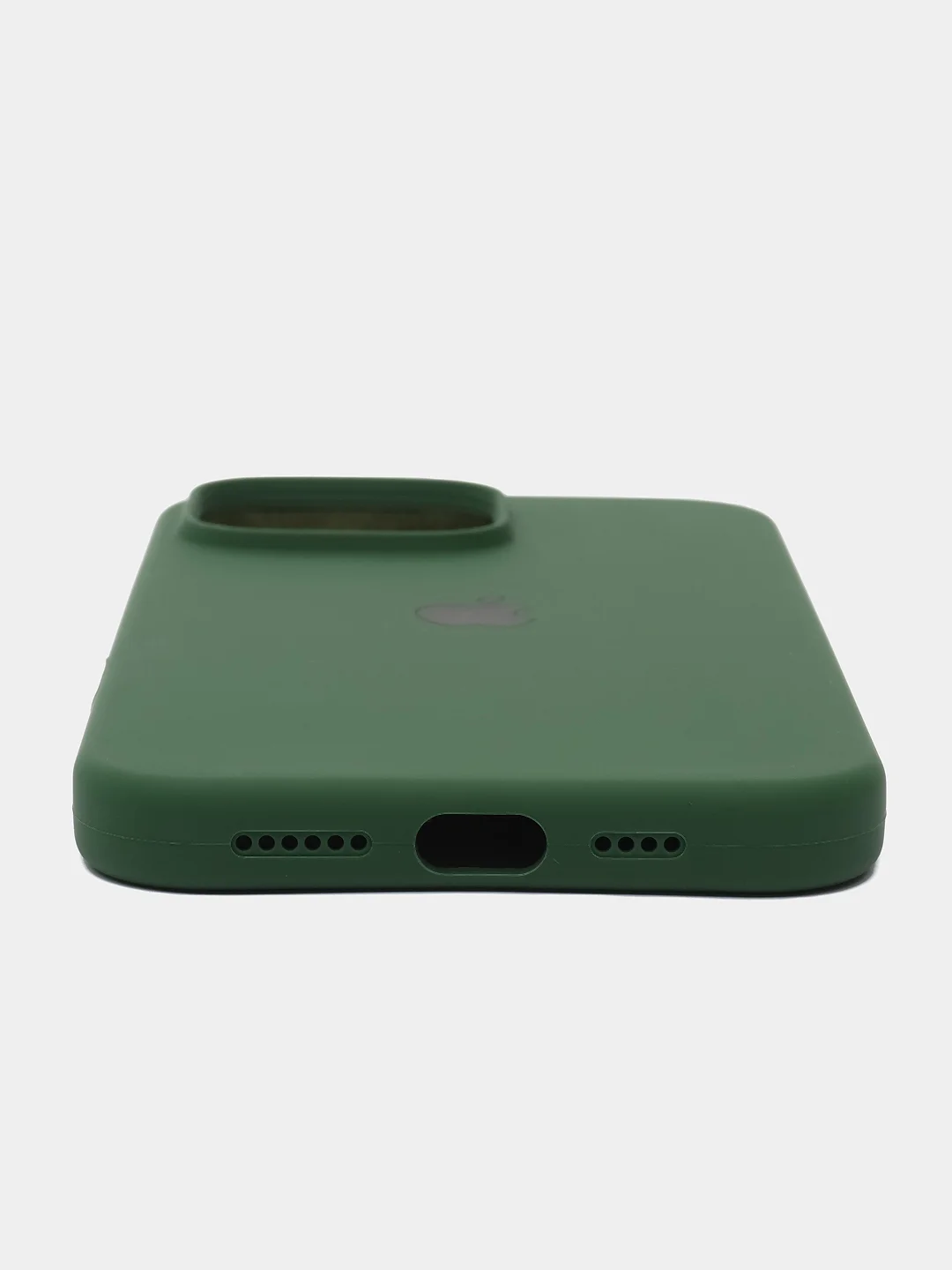 Тёмно-зелёный чехол Silicone Case для Apple iPhone 16 / 16Plus / 16Pro / 16ProMax