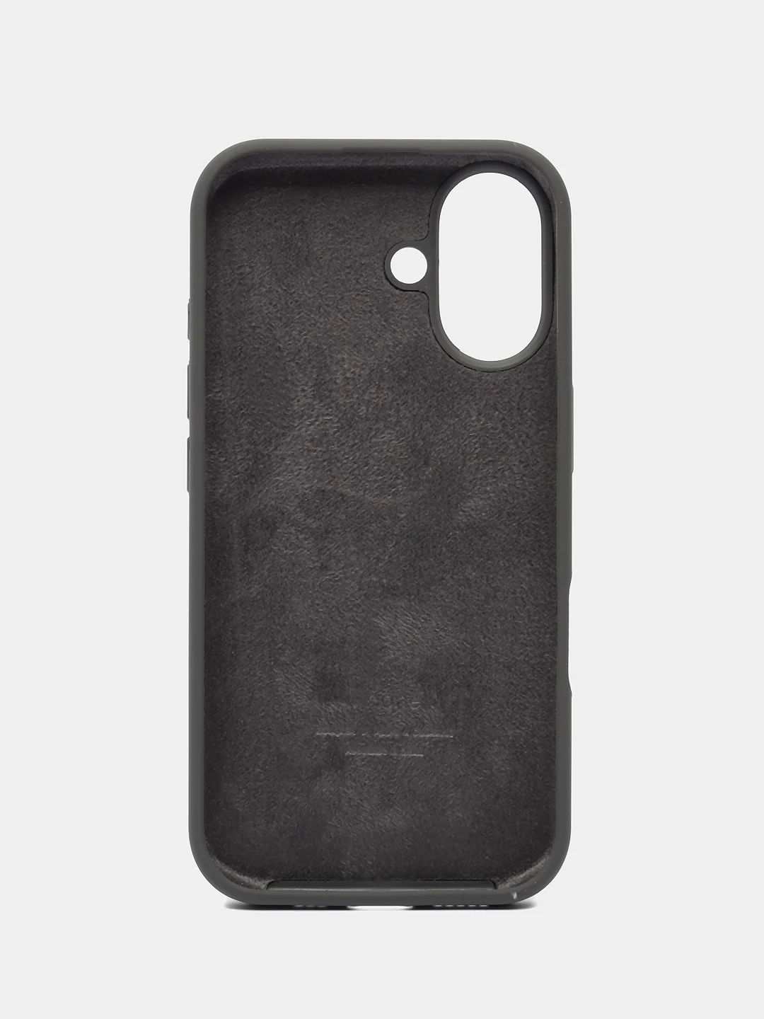 Угольный чехол Silicone Case для Apple iPhone 16 / 16Plus / 16Pro / 16ProMax