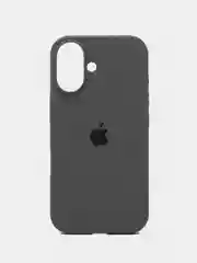 Угольный чехол Silicone Case для Apple iPhone 16 / 16Plus / 16Pro / 16ProMax