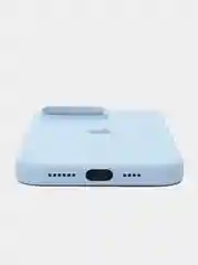 Небесно-голубой чехол Silicone Case для Apple iPhone 16 / 16Plus / 16Pro / 16ProMax