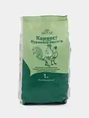 КОМПОСТ на основе КУРИНОГО ПОМЕТА гранулированный 1 кг фермерское хозяйство ИВАНОВСКОЕ