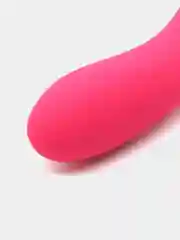 Фиолетовый вибратор с язычком, эффект куннилингуса