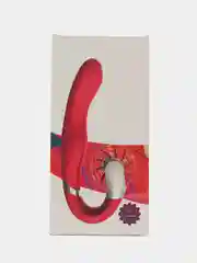 Фиолетовый вибратор с язычком, эффект куннилингуса