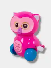 Фуксия заводная игрушка "Сова" с крутящийся головой и хвостом/ Игрушка на заводку для ребенка