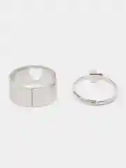 Белый набор колец