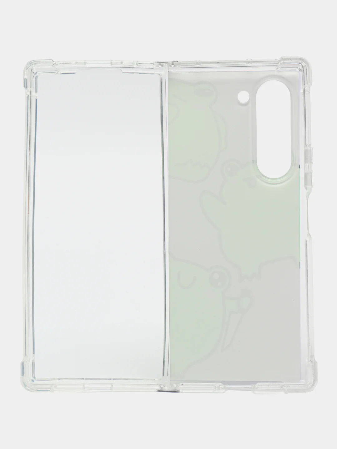Лавандовый чехол на Samsung Galaxy Z Fold 6 /Самсунг Z Fold 6 прозрачный, с принтом, защита камеры