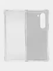 Черный чехол на Samsung Galaxy Z Fold 6 /Самсунг Z Fold 6 прозрачный, с принтом, защита камеры