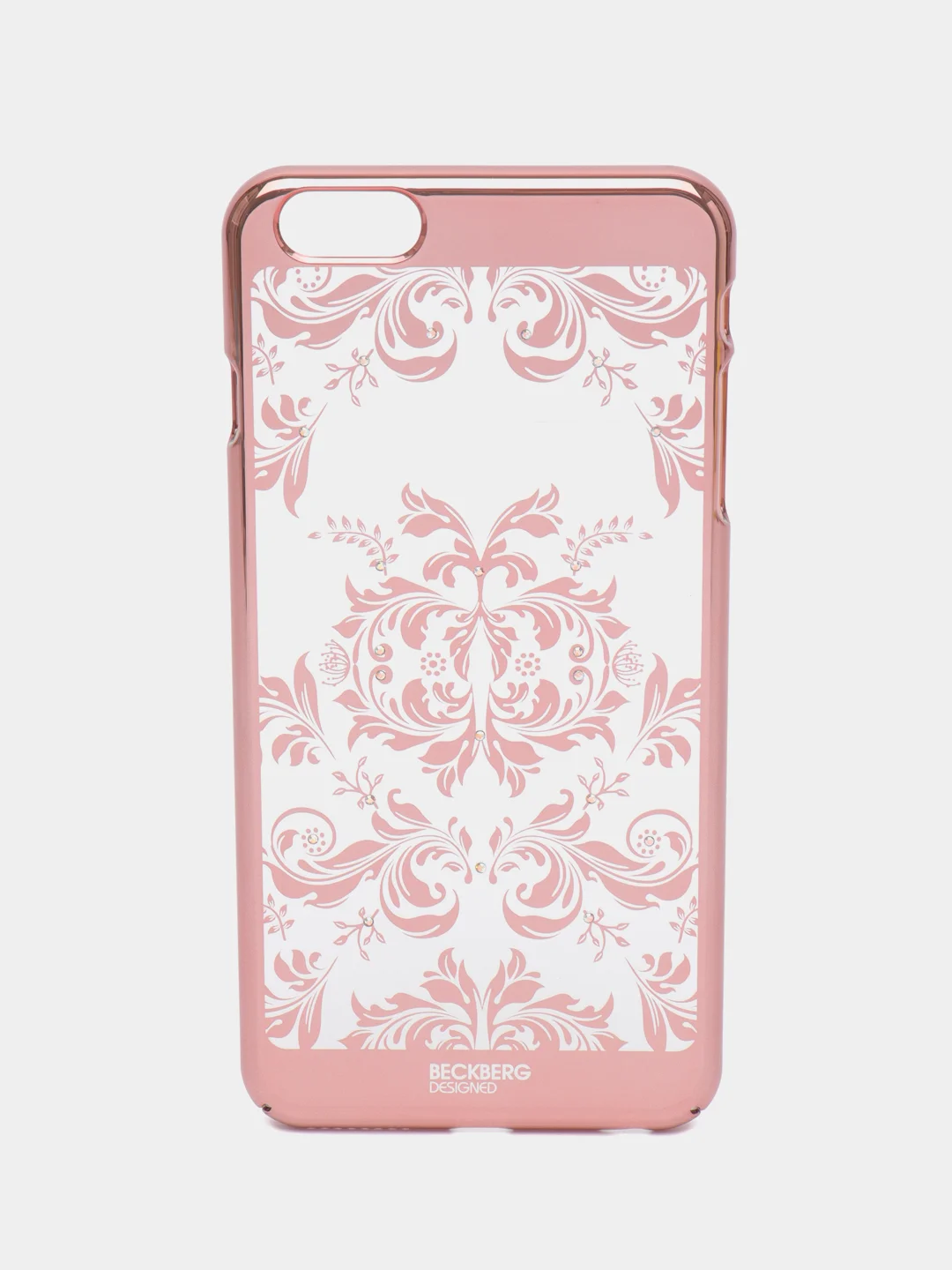 Кораллово-розовый пластиковый чехол с принтом для iPhone 6 Plus / 6S Plus