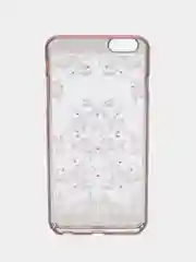 Кораллово-розовый пластиковый чехол с принтом для iPhone 6 Plus / 6S Plus