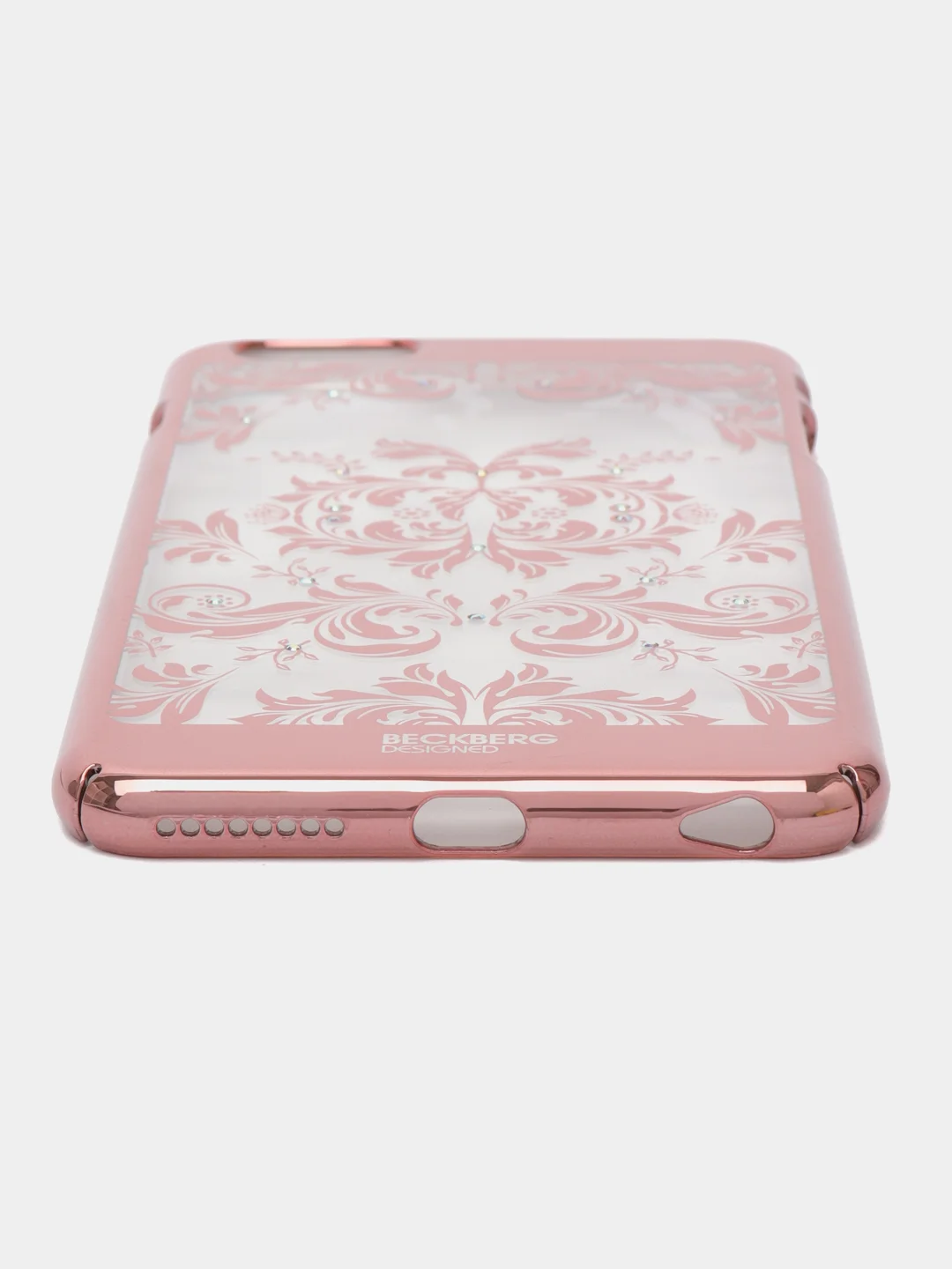 Кораллово-розовый пластиковый чехол с принтом для iPhone 6 Plus / 6S Plus