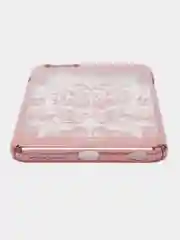 Кораллово-розовый пластиковый чехол с принтом для iPhone 6 Plus / 6S Plus