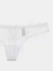 Белый женские кружевные трусы стринги